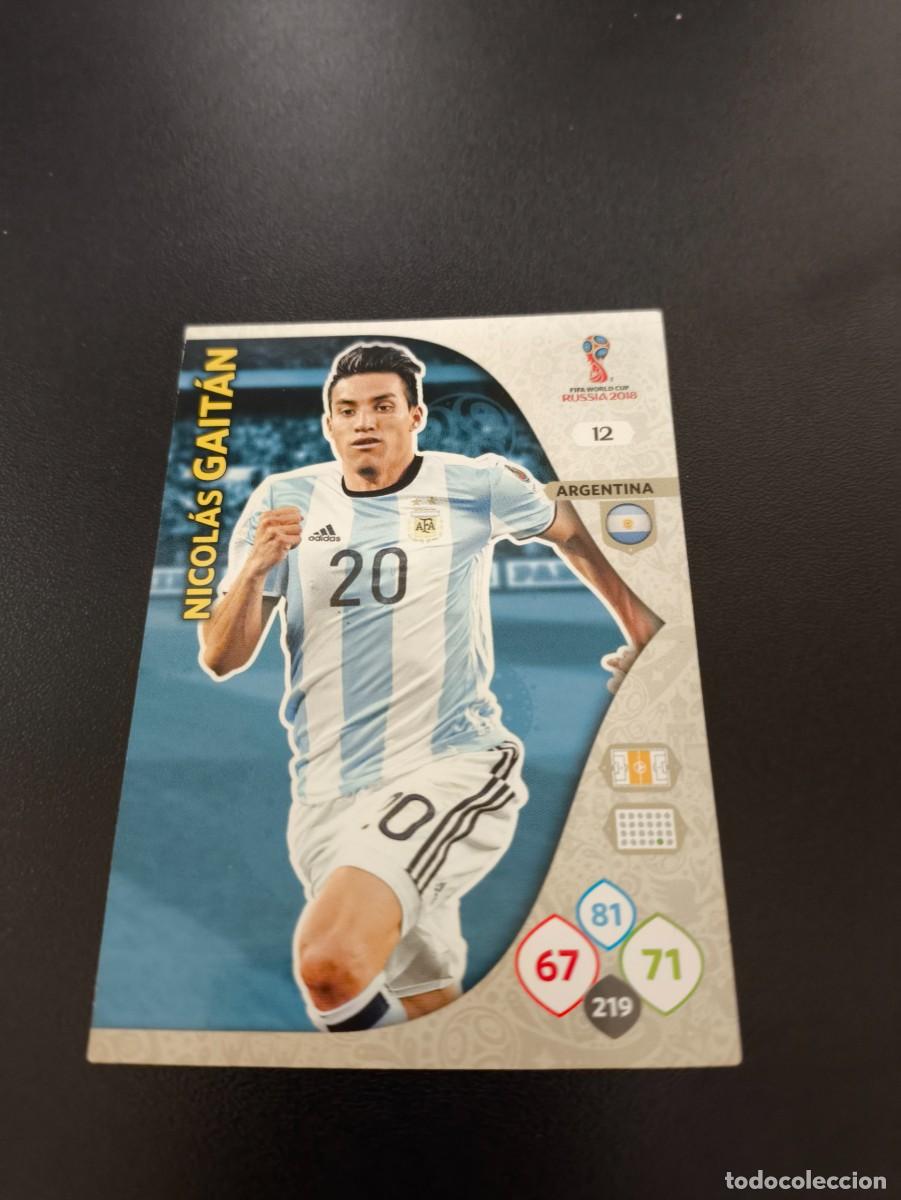 Collectionnisme sportif: 12 NICOLAS GAITAN ARGENTINA PANINI WORLD CUP MUNDIAL RUSSIA 2018 NO LIGA ESTE