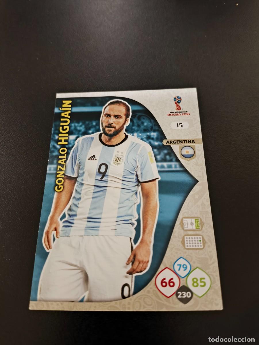 Collectionnisme sportif: 15 GONZALO HIGUAIN ARGENTINA REAL MADRID PANINI WORLD CUP MUNDIAL RUSSIA 2018 NO LIGA ESTE