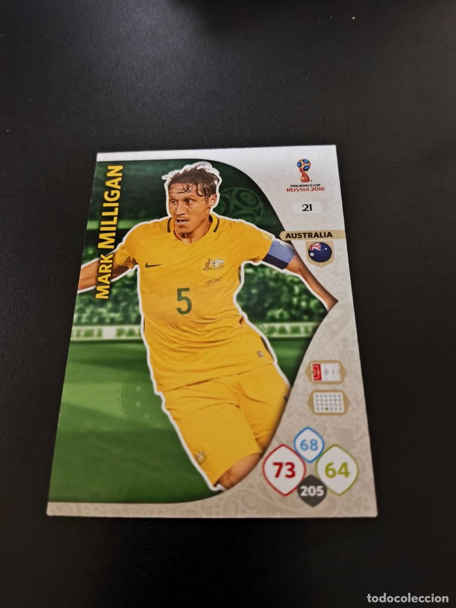 Collectionnisme sportif: 21 MARK MILLIGAN AUSTRALIA PANINI WORLD CUP MUNDIAL RUSSIA 2018 NO LIGA ESTE