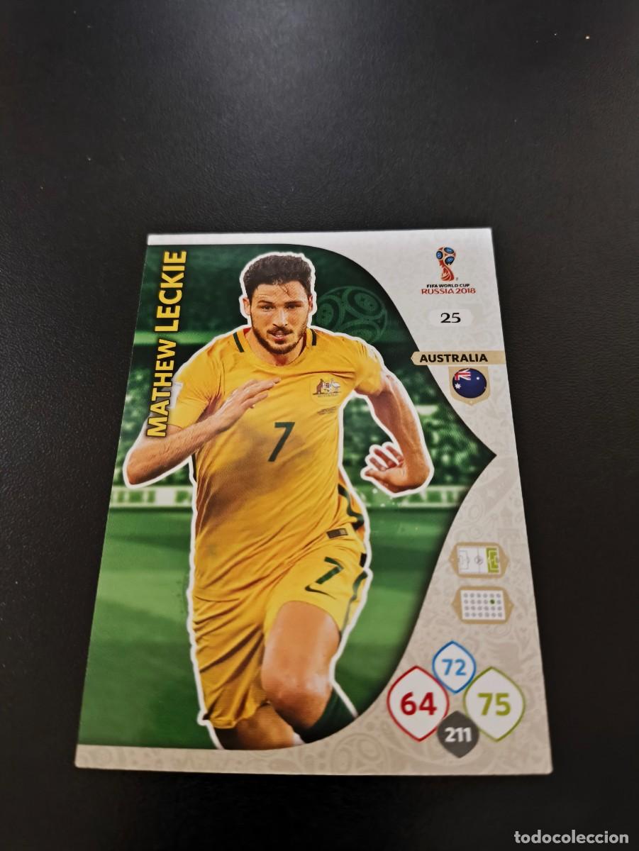 Collectionnisme sportif: 25 MATHEW LECKIE AUSTRALIA PANINI WORLD CUP MUNDIAL RUSSIA 2018 NO LIGA ESTE