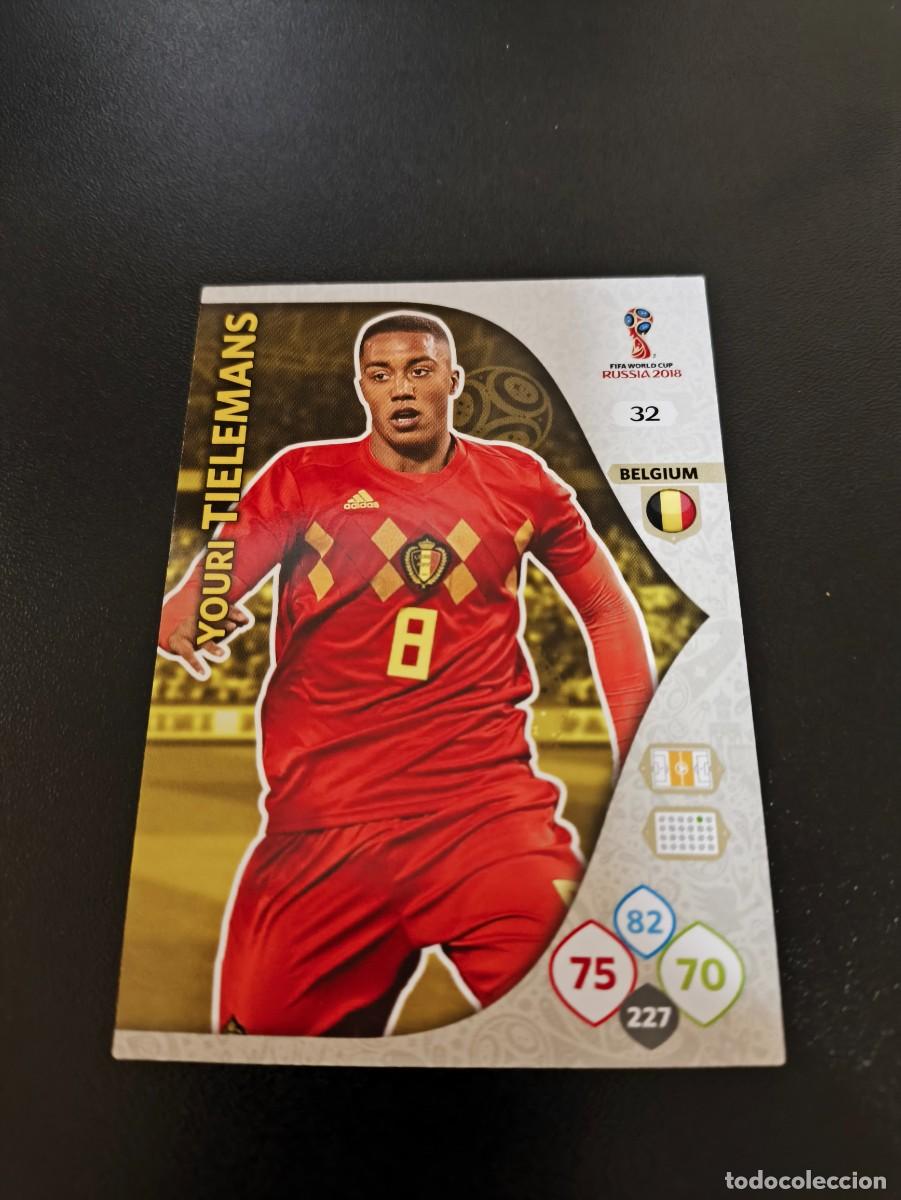 Collectionnisme sportif: 32 YOURI TIELEMANS BELGIUM BELGICA PANINI WORLD CUP MUNDIAL RUSSIA 2018 NO LIGA ESTE