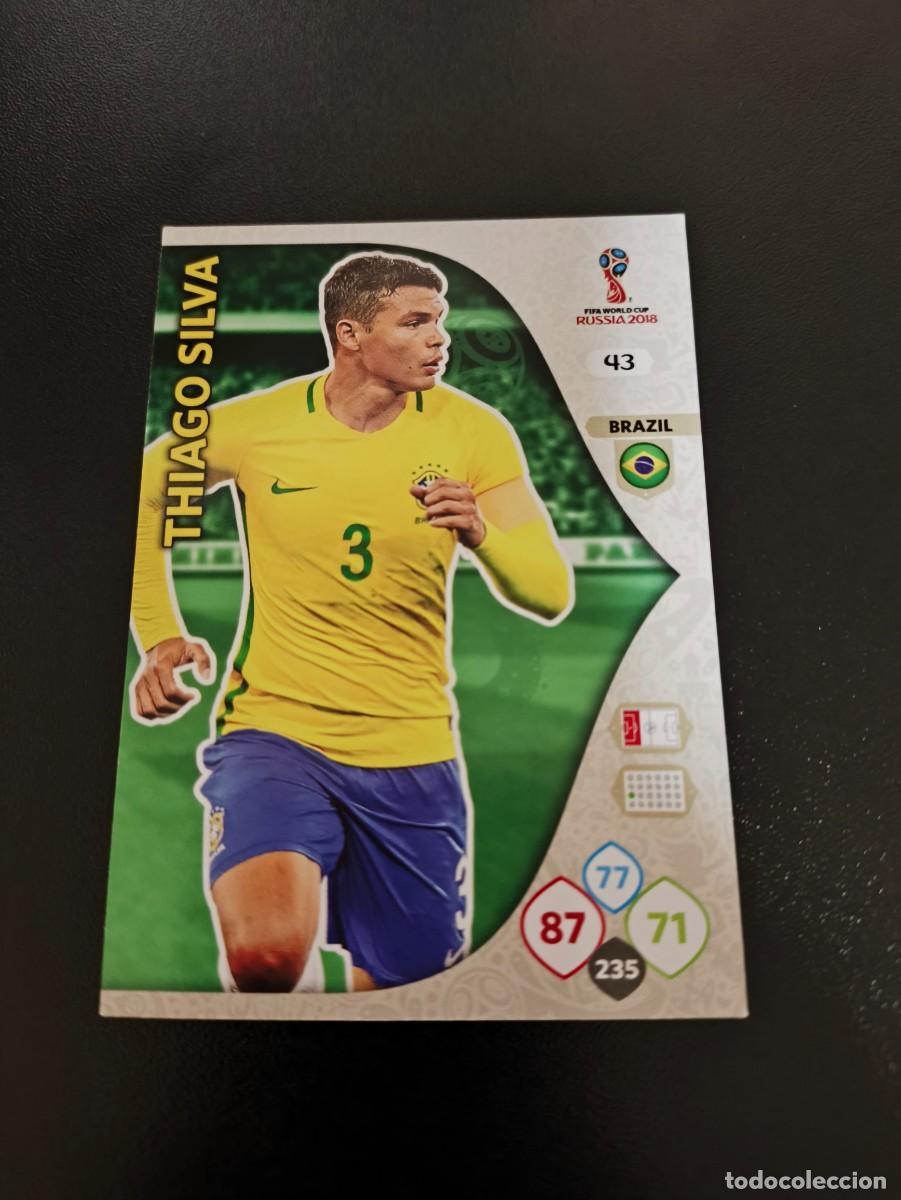 Collectionnisme sportif: 43 THIAGO SILVA PSG BRAZIL BRASIL PANINI WORLD CUP MUNDIAL RUSSIA 2018 NO LIGA ESTE