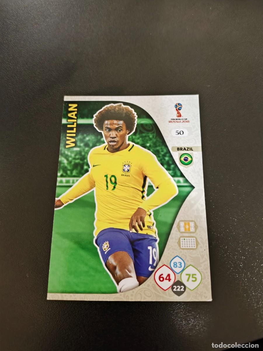 Collectionnisme sportif: 50 WILLIAM CHELSEA BRAZIL BRASIL PANINI WORLD CUP MUNDIAL RUSSIA 2018 NO LIGA ESTE