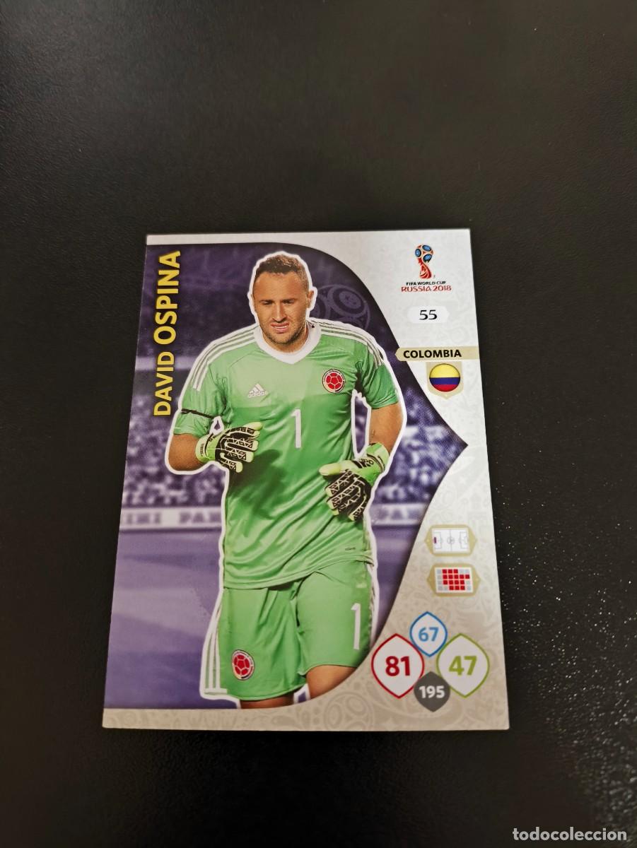 Colecionismo desportivo: 55 DAVID OSPINA COLOMBIA PANINI WORLD CUP MUNDIAL RUSSIA 2018 NO LIGA ESTE
