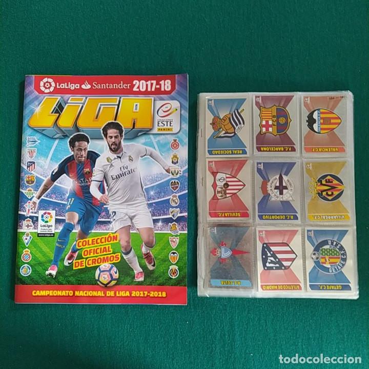 Coleccionismo deportivo: LIGA 2017 2018 117 CROMOS Y ALBUM VACIO