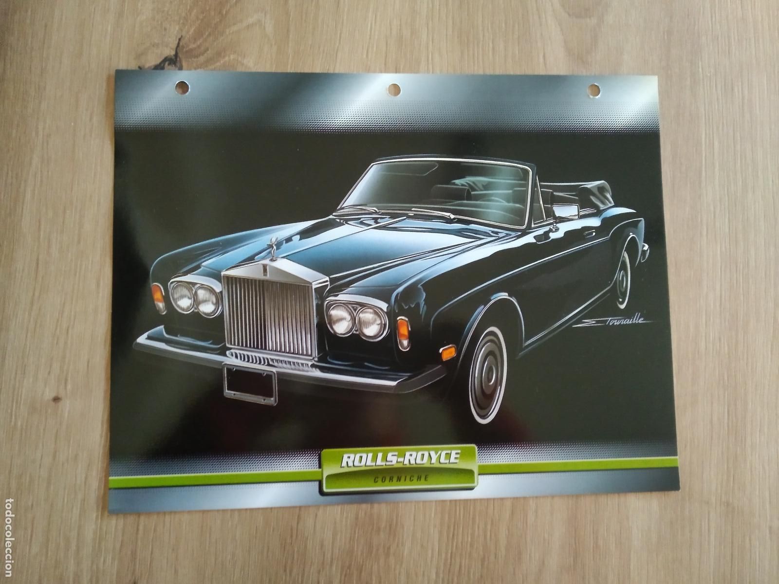 Collezionismo sportivo: LAMINA AUTOMOVILES DE ENSUE&Ntilde;O COLLECTION DE PLANETA DE AGOSTINI ROLLS-ROYCE CORNICHE