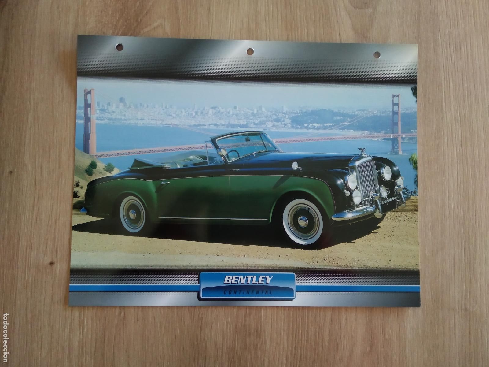 Collezionismo sportivo: LAMINA AUTOMOVILES DE ENSUE&Ntilde;O COLLECTION DE PLANETA DE AGOSTINI BENTLEY CONTINENTAL