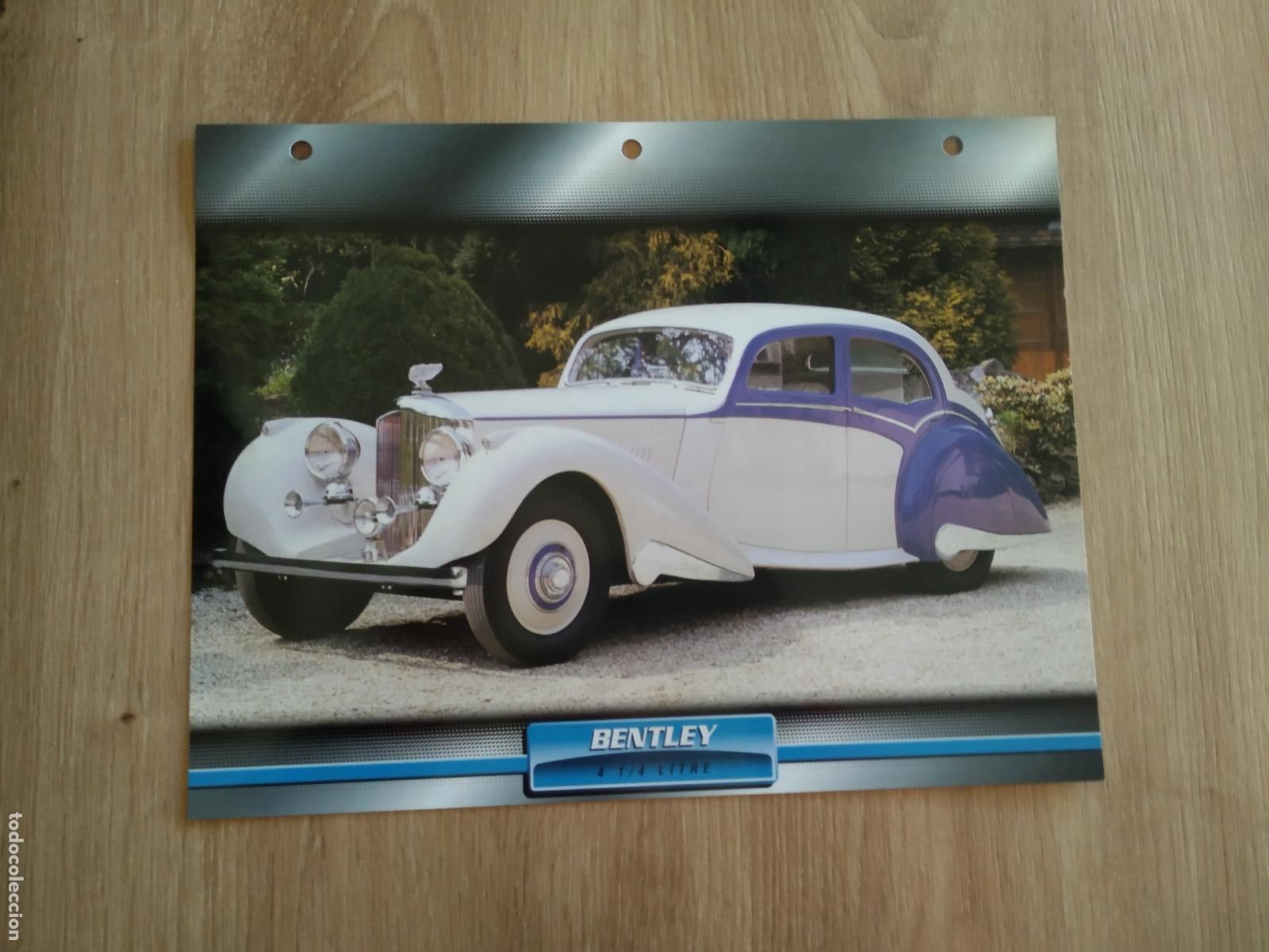 Collezionismo sportivo: LAMINA AUTOMOVILES DE ENSUE&Ntilde;O COLLECTION DE PLANETA DE AGOSTINI BENTLEY 4 1/4 LITRE