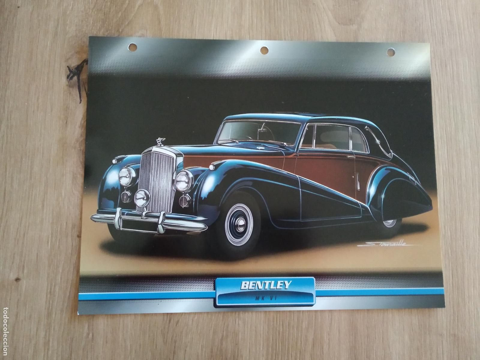 Collezionismo sportivo: LAMINA AUTOMOVILES DE ENSUE&Ntilde;O COLLECTION DE PLANETA DE AGOSTINI BENTLEY MK VI