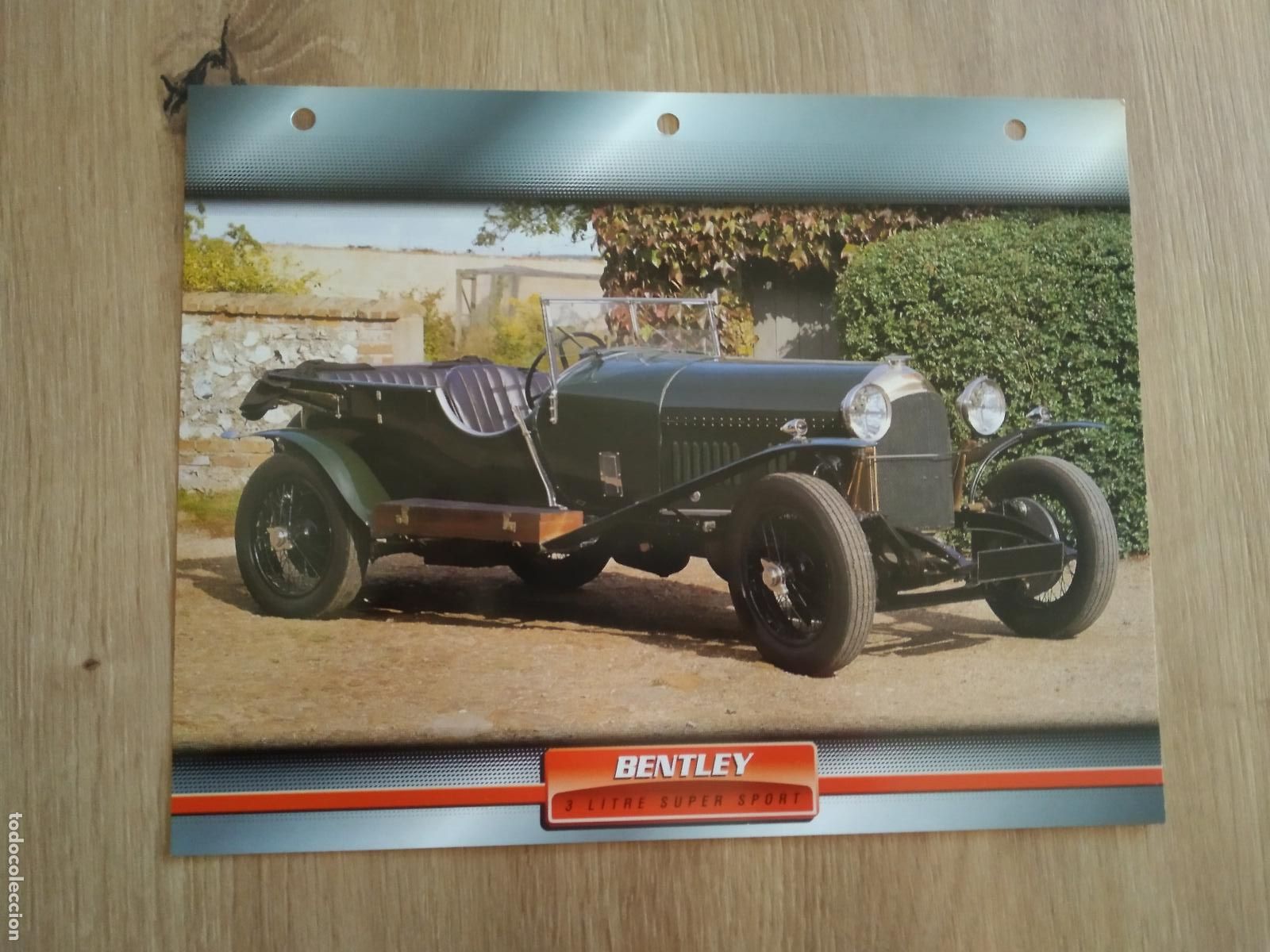 Collezionismo sportivo: LAMINA AUTOMOVILES DE ENSUE&Ntilde;O COLLECTION DE PLANETA DE AGOSTINI BENTLEY 3 LITRE SUPER SPORT