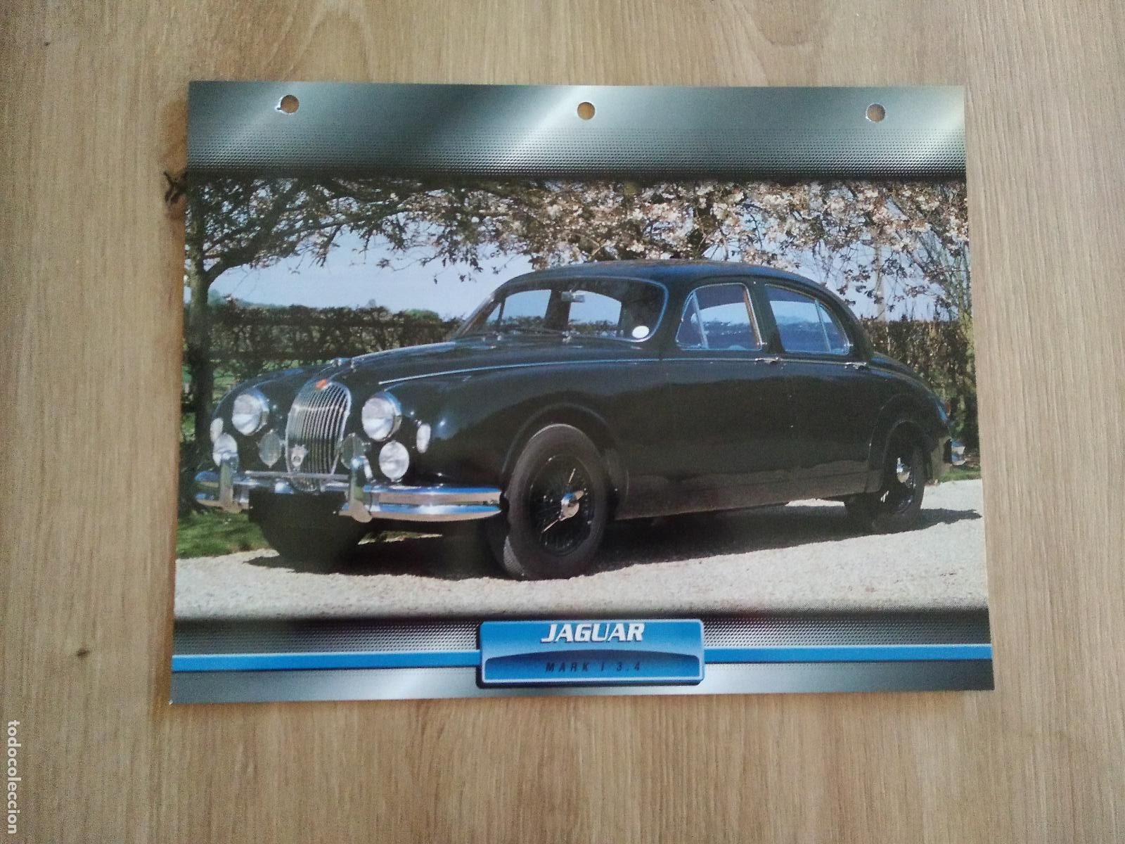 Coleccionismo deportivo: LAMINA AUTOMOVILES DE ENSUE&Ntilde;O COLLECTION DE PLANETA DE AGOSTINI JAGUAR MARK I 3.4