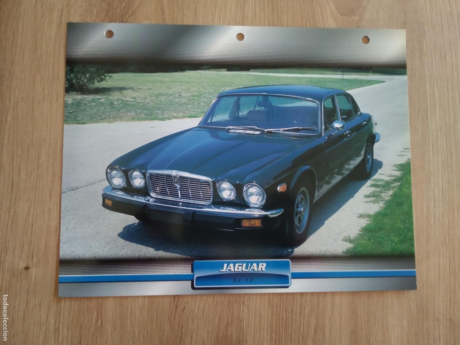 Coleccionismo deportivo: LAMINA AUTOMOVILES DE ENSUE&Ntilde;O COLLECTION DE PLANETA DE AGOSTINI JAGUAR XJ 12