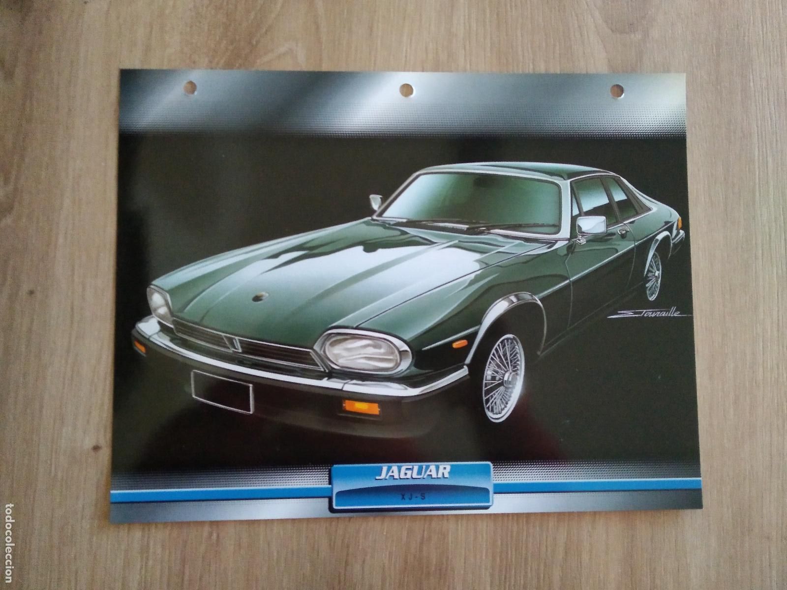 Coleccionismo deportivo: LAMINA AUTOMOVILES DE ENSUE&Ntilde;O COLLECTION DE PLANETA DE AGOSTINI JAGUAR XJ-S