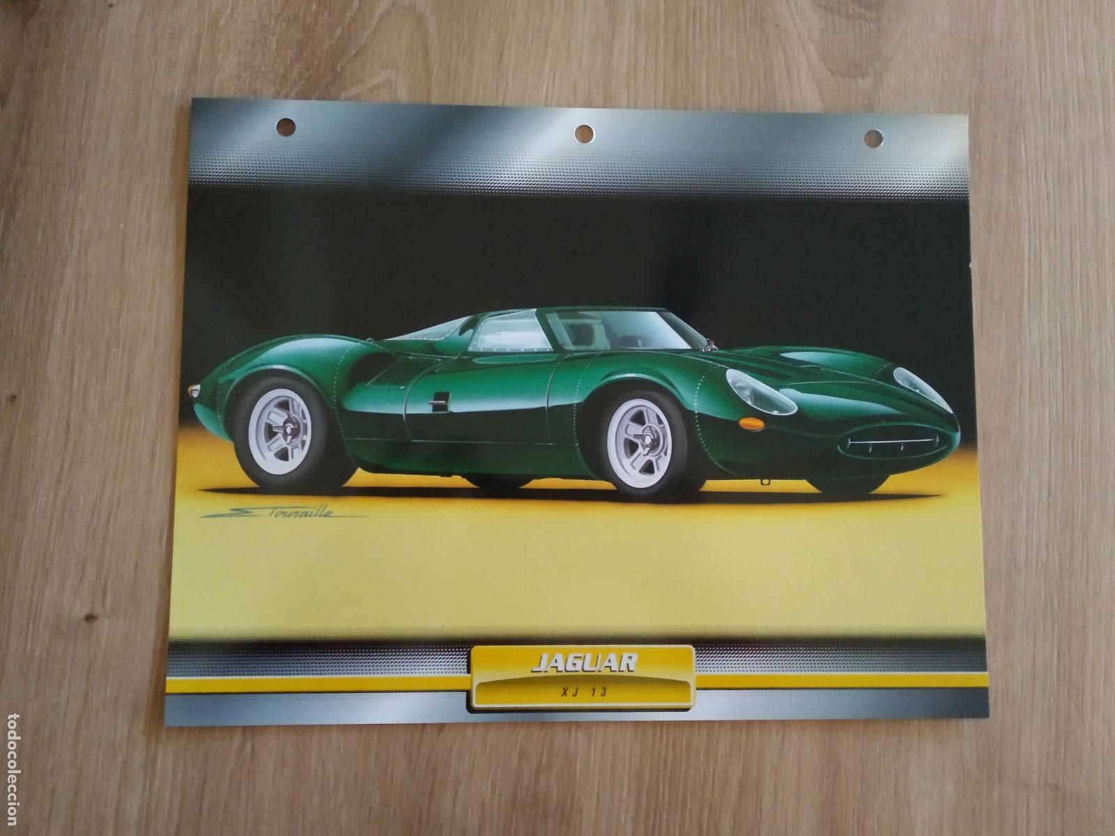 Coleccionismo deportivo: LAMINA AUTOMOVILES DE ENSUE&Ntilde;O COLLECTION DE PLANETA DE AGOSTINI JAGUAR XJ 13