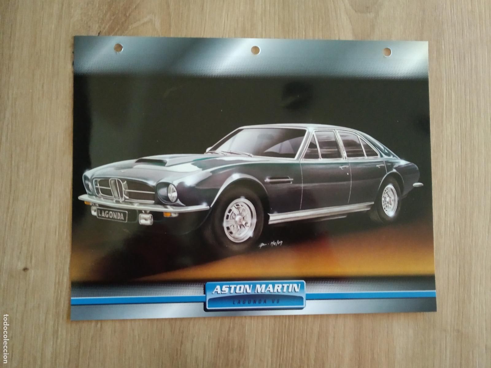 Colecionismo desportivo: LAMINA AUTOMOVILES DE ENSUE&Ntilde;O COLLECTION DE PLANETA DE AGOSTINI ASTON MARTIN LAGONDA V8
