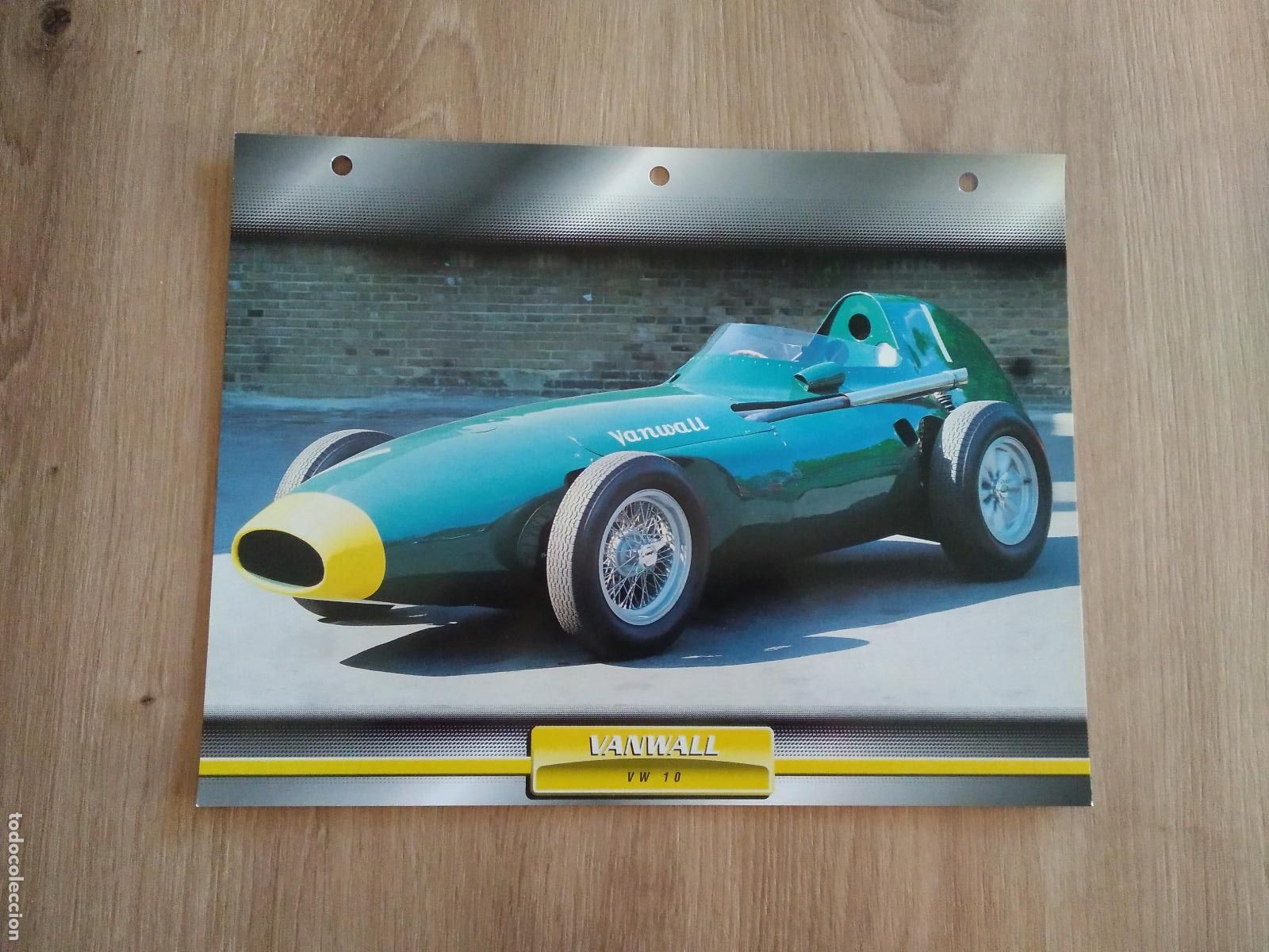 Collezionismo sportivo: LAMINA AUTOMOVILES DE ENSUE&Ntilde;O COLLECTION DE PLANETA DE AGOSTINI VANWALL VW 10