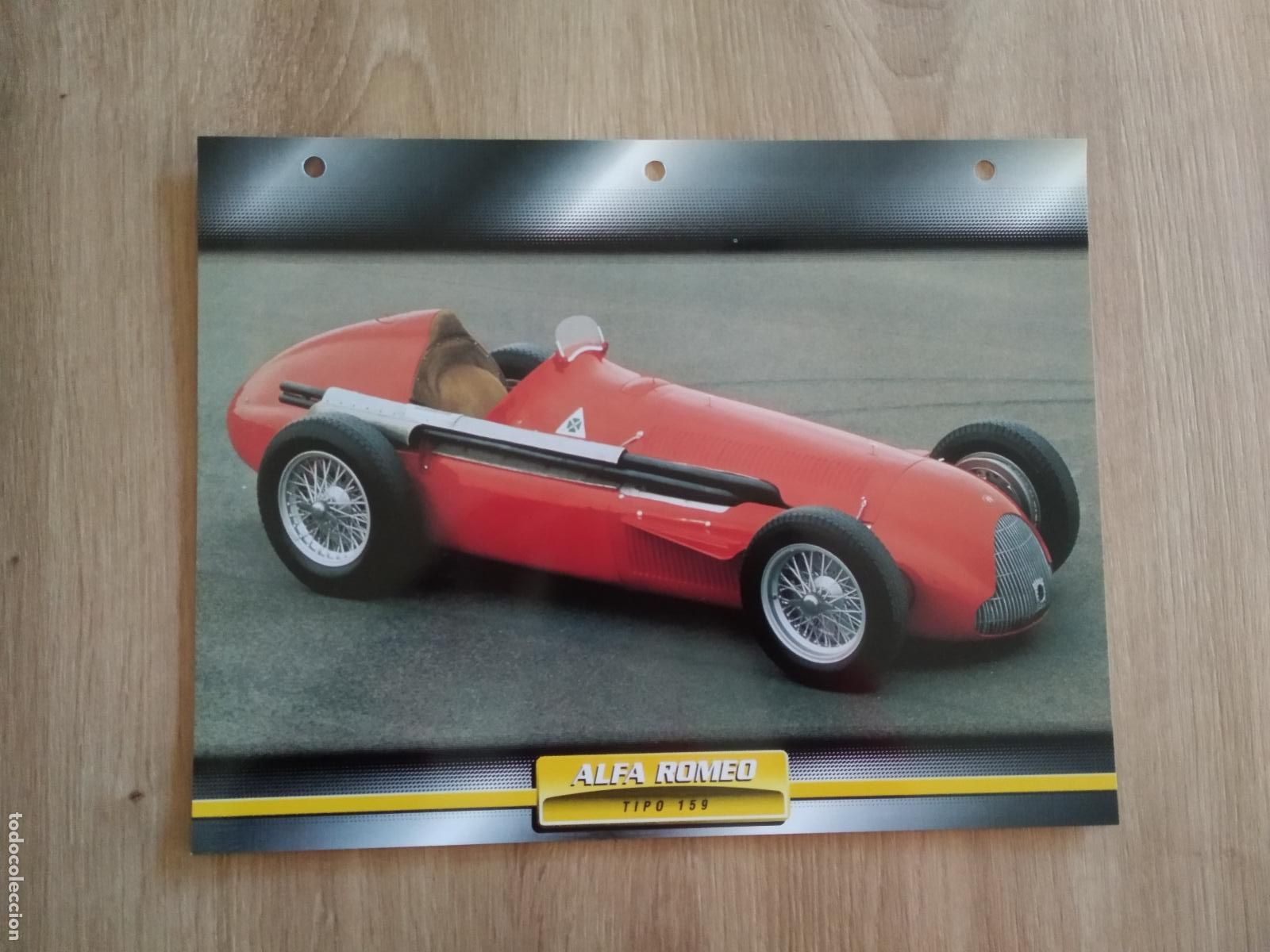 Collectionnisme sportif: LAMINA AUTOMOVILES DE ENSUE&Ntilde;O COLLECTION DE PLANETA DE AGOSTINI ALFA ROMEO TIPO 159