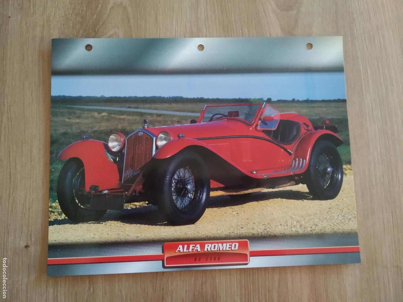 Colecionismo desportivo: LAMINA AUTOMOVILES DE ENSUE&Ntilde;O COLLECTION DE PLANETA DE AGOSTINI ALFA ROMEO 8C 2300