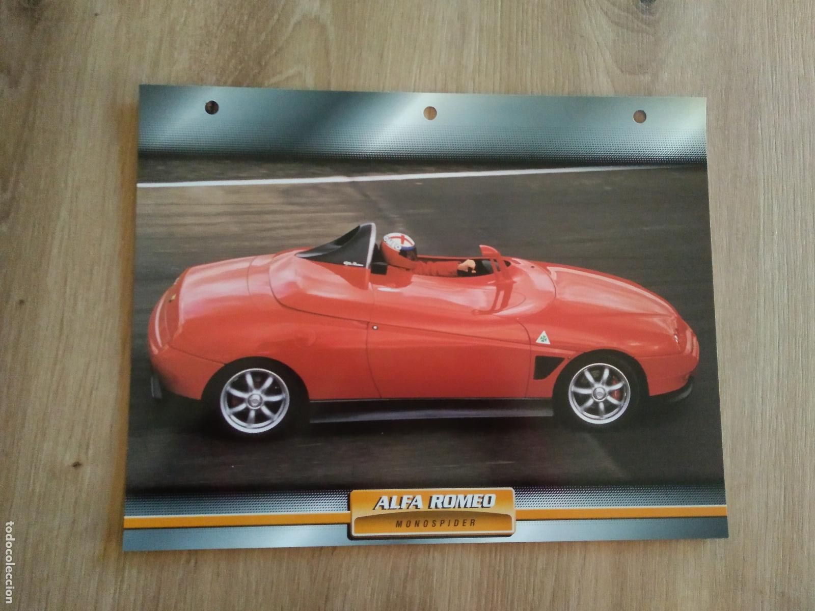 Colecionismo desportivo: LAMINA AUTOMOVILES DE ENSUE&Ntilde;O COLLECTION DE PLANETA DE AGOSTINI ALFA ROMEO MONOSPIDER