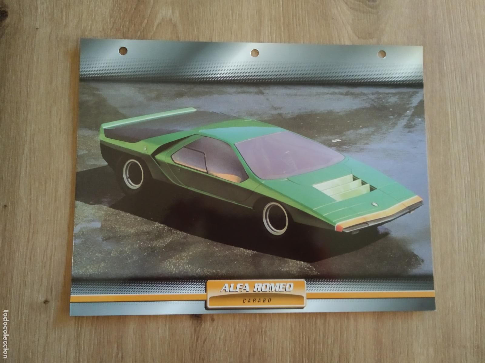 Colecionismo desportivo: LAMINA AUTOMOVILES DE ENSUE&Ntilde;O COLLECTION DE PLANETA DE AGOSTINI ALFA ROMEO CARABO