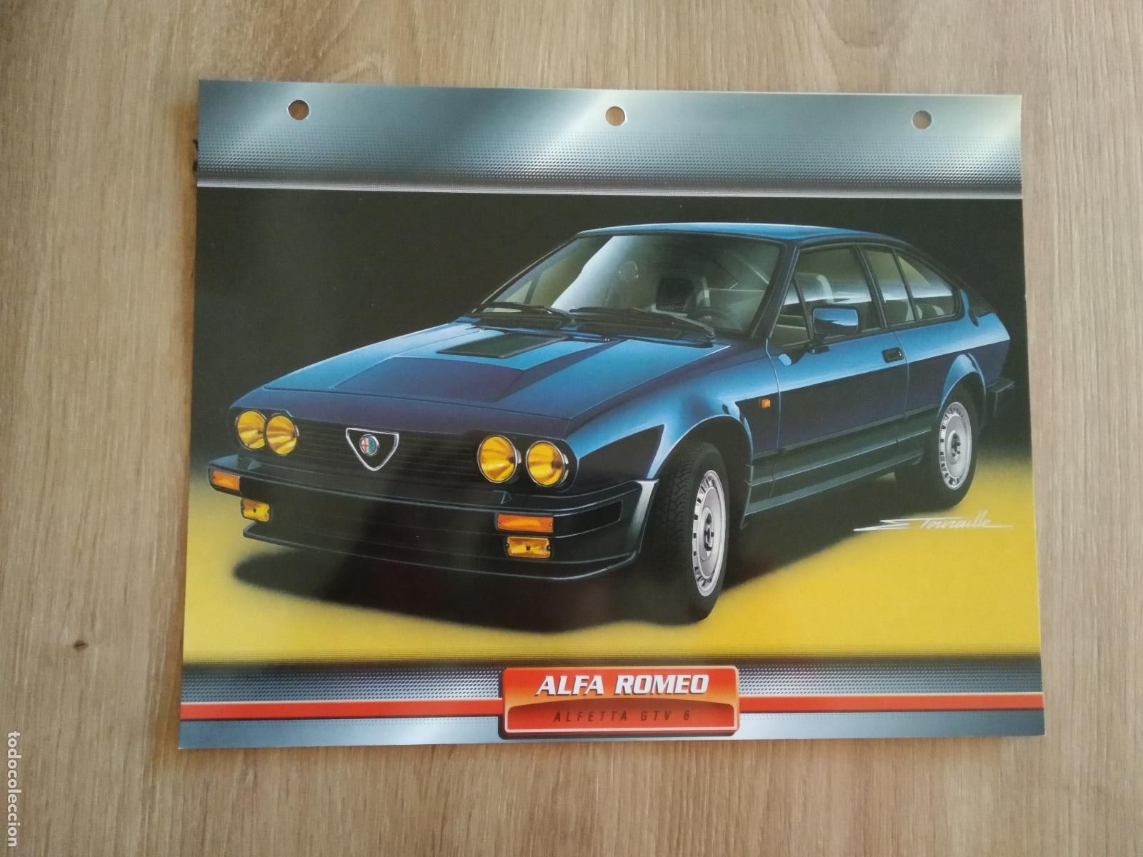 Colecionismo desportivo: LAMINA AUTOMOVILES DE ENSUE&Ntilde;O COLLECTION DE PLANETA DE AGOSTINI ALFA ROMEO ALFETTA GTV 6