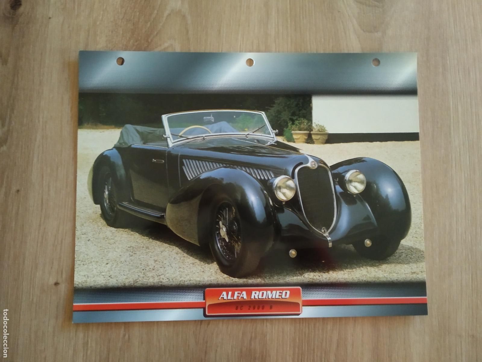 Colecionismo desportivo: LAMINA AUTOMOVILES DE ENSUE&Ntilde;O COLLECTION DE PLANETA DE AGOSTINI ALFA ROMEO 8C 2900 B