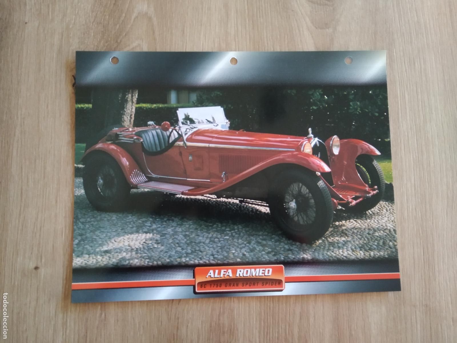 Colecionismo desportivo: LAMINA AUTOMOVILES DE ENSUE&Ntilde;O COLLECTION DE PLANETA DE AGOSTINI ALFA ROMEO 6C 1750 GRAN SPORT SPIDER