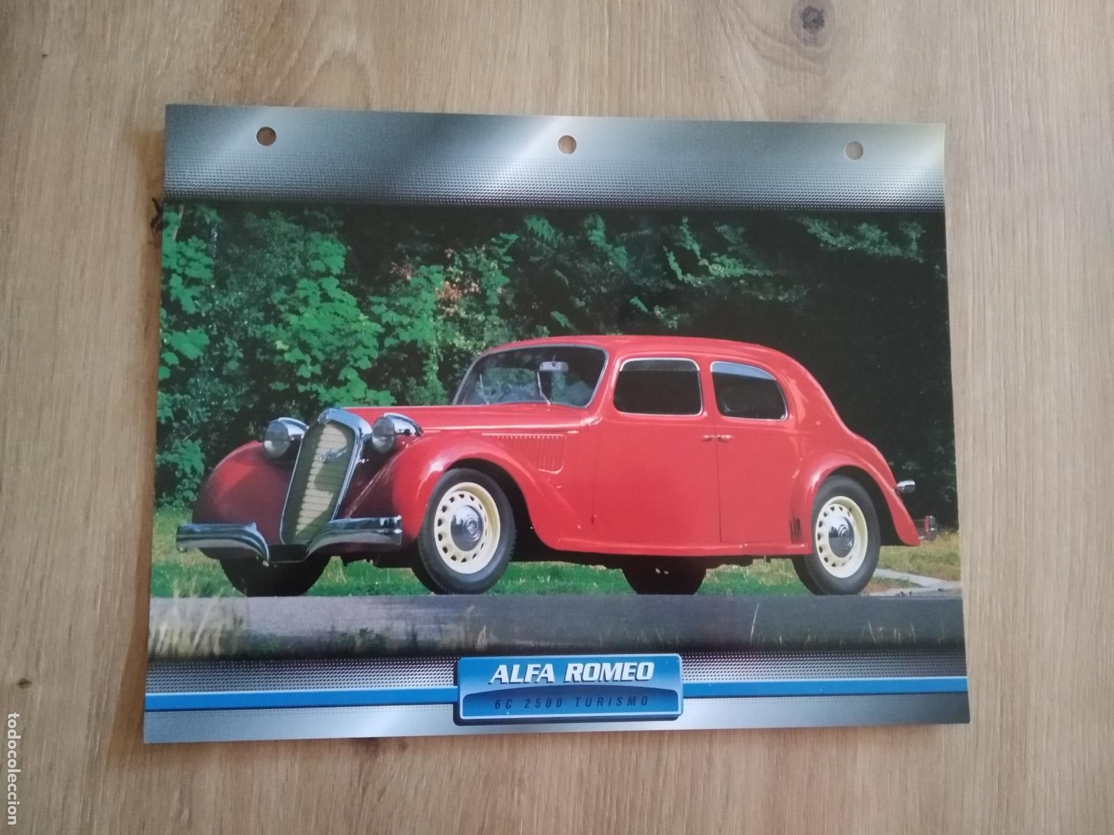 Colecionismo desportivo: LAMINA AUTOMOVILES DE ENSUE&Ntilde;O COLLECTION DE PLANETA DE AGOSTINI ALFA ROMEO 6C 2500 TURISMO