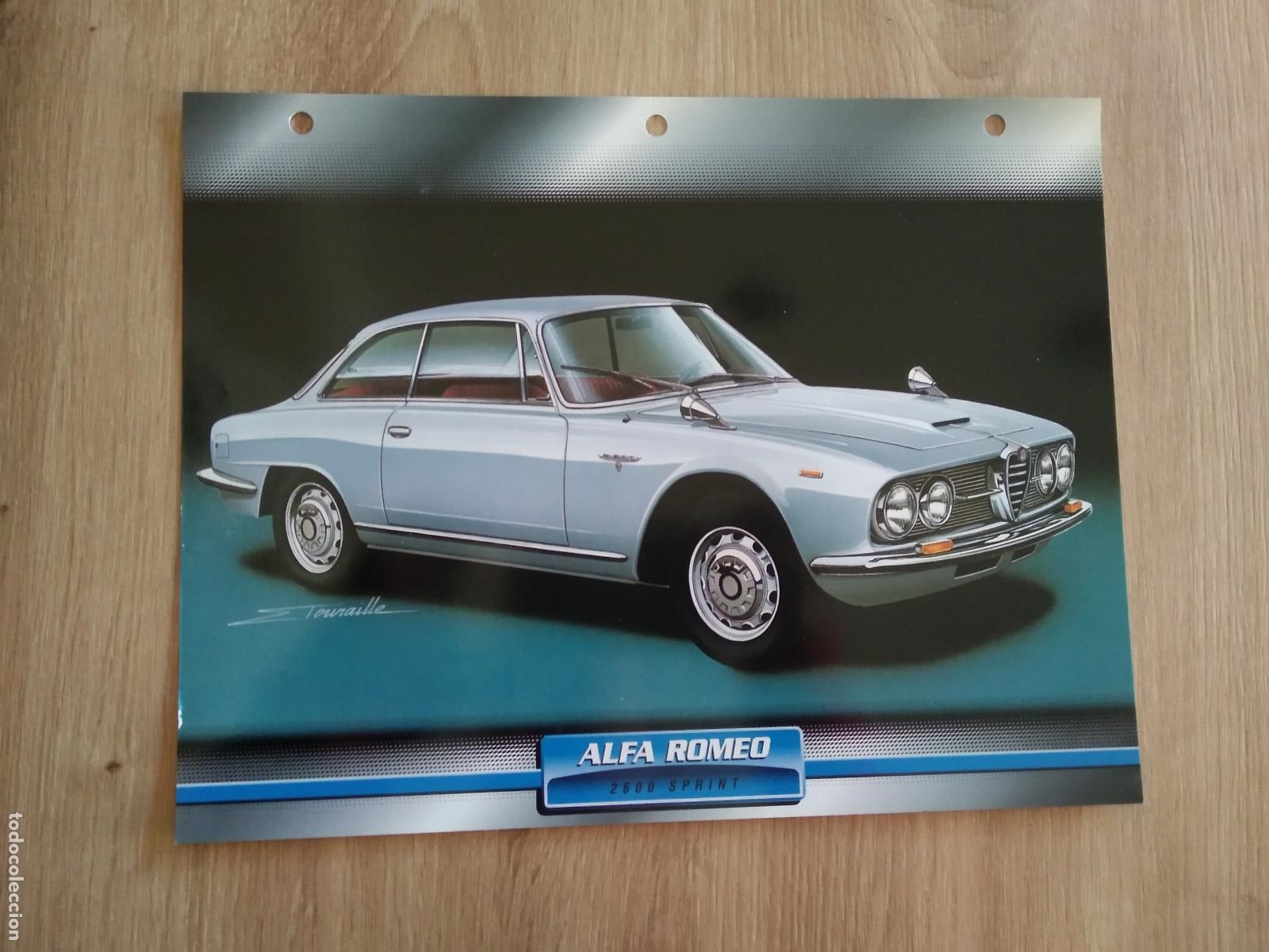 Colecionismo desportivo: LAMINA AUTOMOVILES DE ENSUE&Ntilde;O COLLECTION DE PLANETA DE AGOSTINI ALFA ROMEO 2600 SPRINT