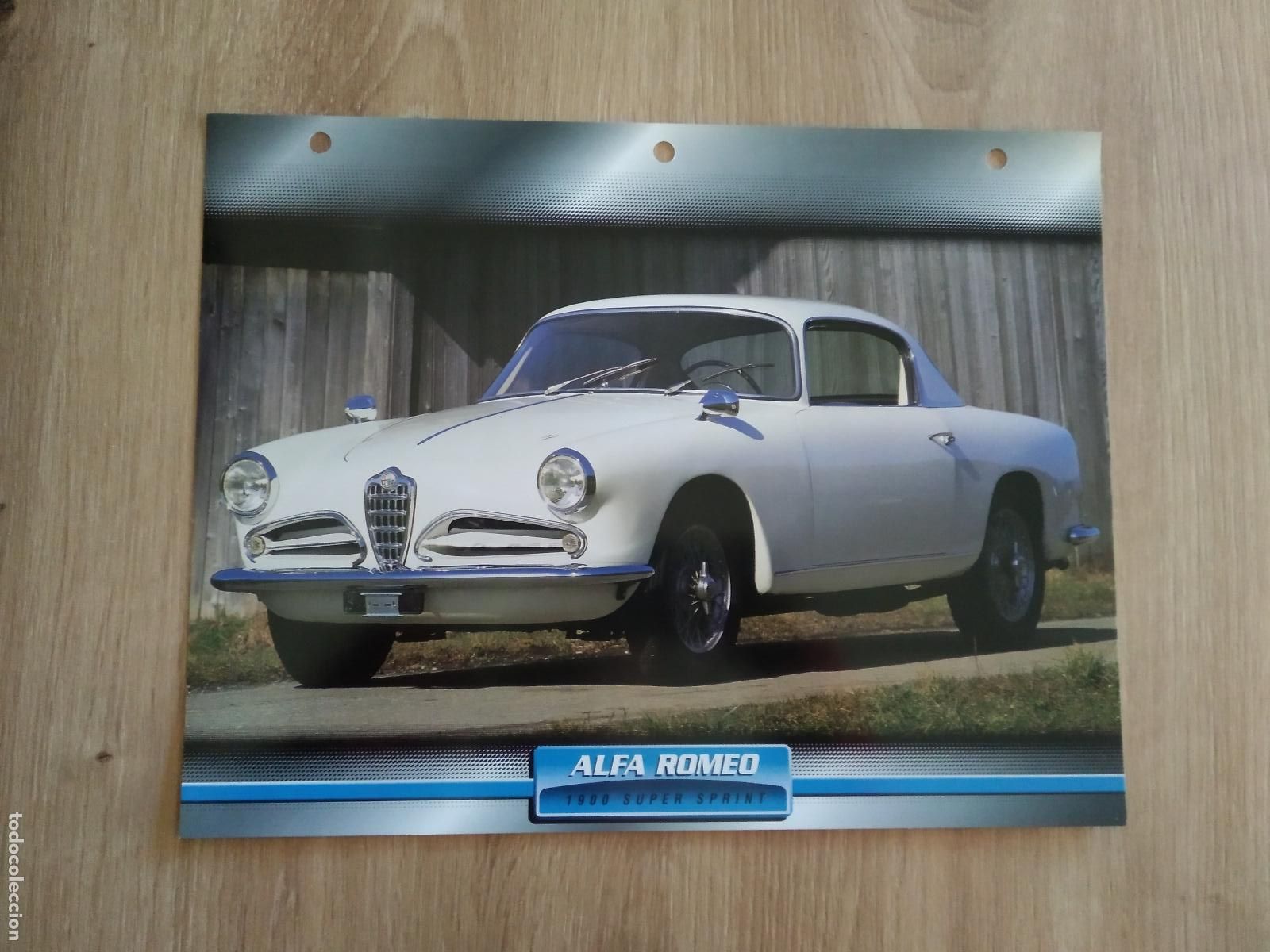 Colecionismo desportivo: LAMINA AUTOMOVILES DE ENSUE&Ntilde;O COLLECTION DE PLANETA DE AGOSTINI ALFA ROMEO 1900 SUPER SPRINT