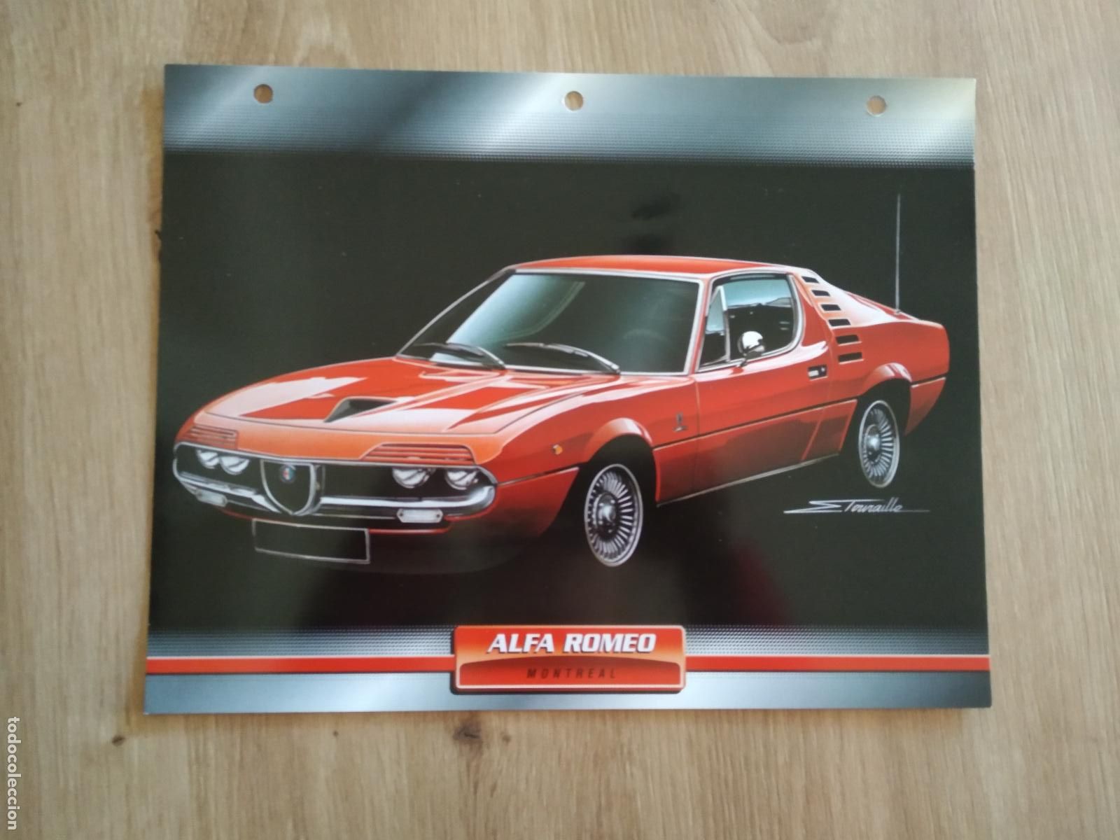 Colecionismo desportivo: LAMINA AUTOMOVILES DE ENSUE&Ntilde;O COLLECTION DE PLANETA DE AGOSTINI ALFA ROMEO MONTREAL