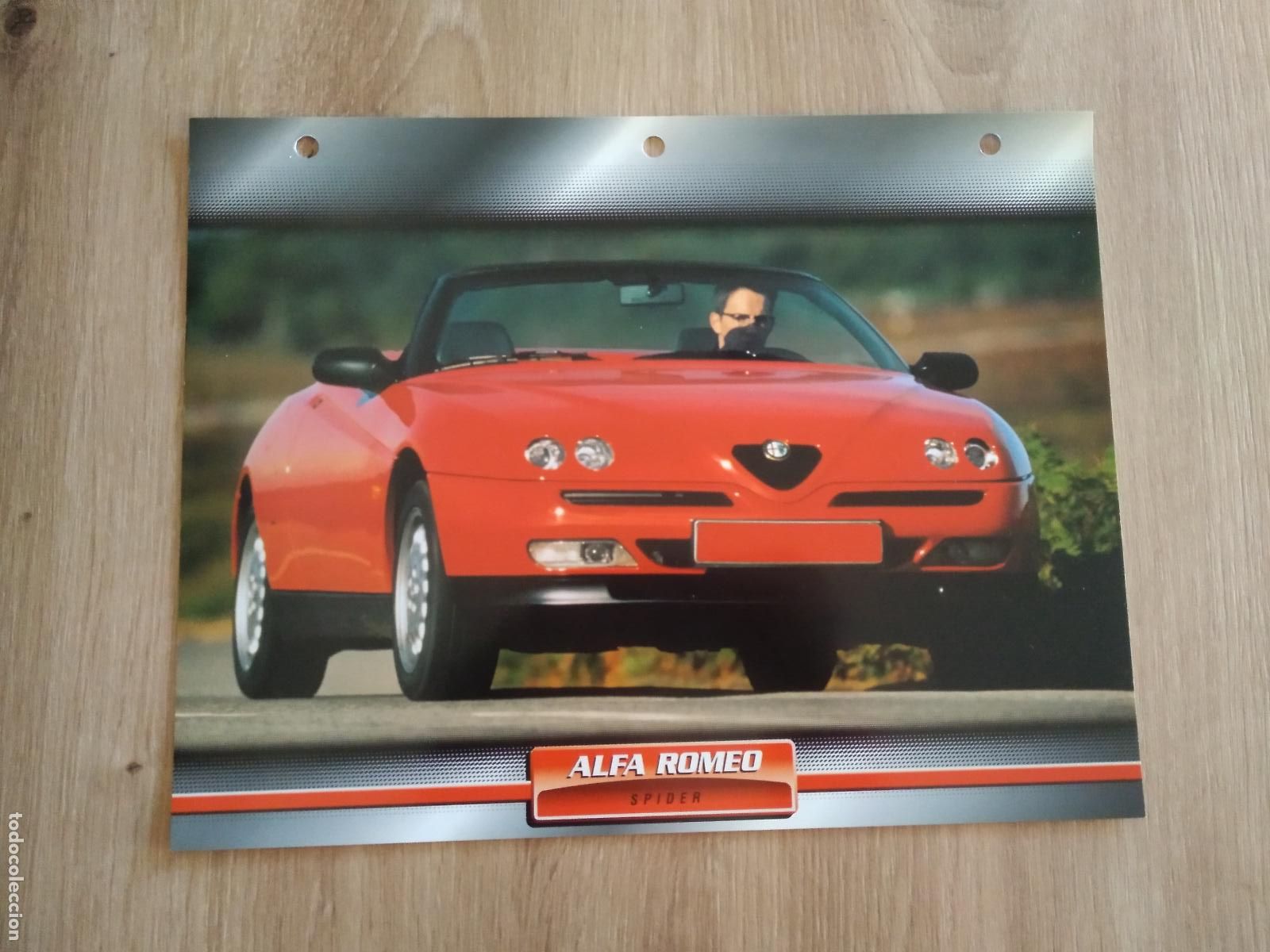 Colecionismo desportivo: LAMINA AUTOMOVILES DE ENSUE&Ntilde;O COLLECTION DE PLANETA DE AGOSTINI ALFA ROMEO SPIDER