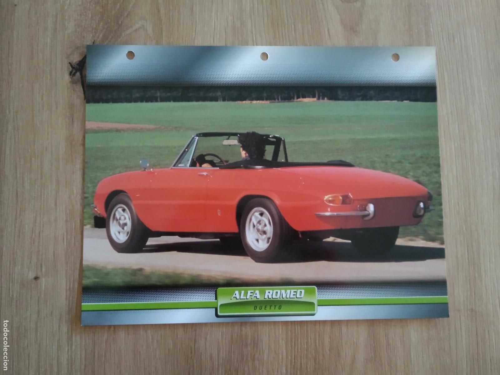 Colecionismo desportivo: LAMINA AUTOMOVILES DE ENSUE&Ntilde;O COLLECTION DE PLANETA DE AGOSTINI ALFA ROMEO DUETTO