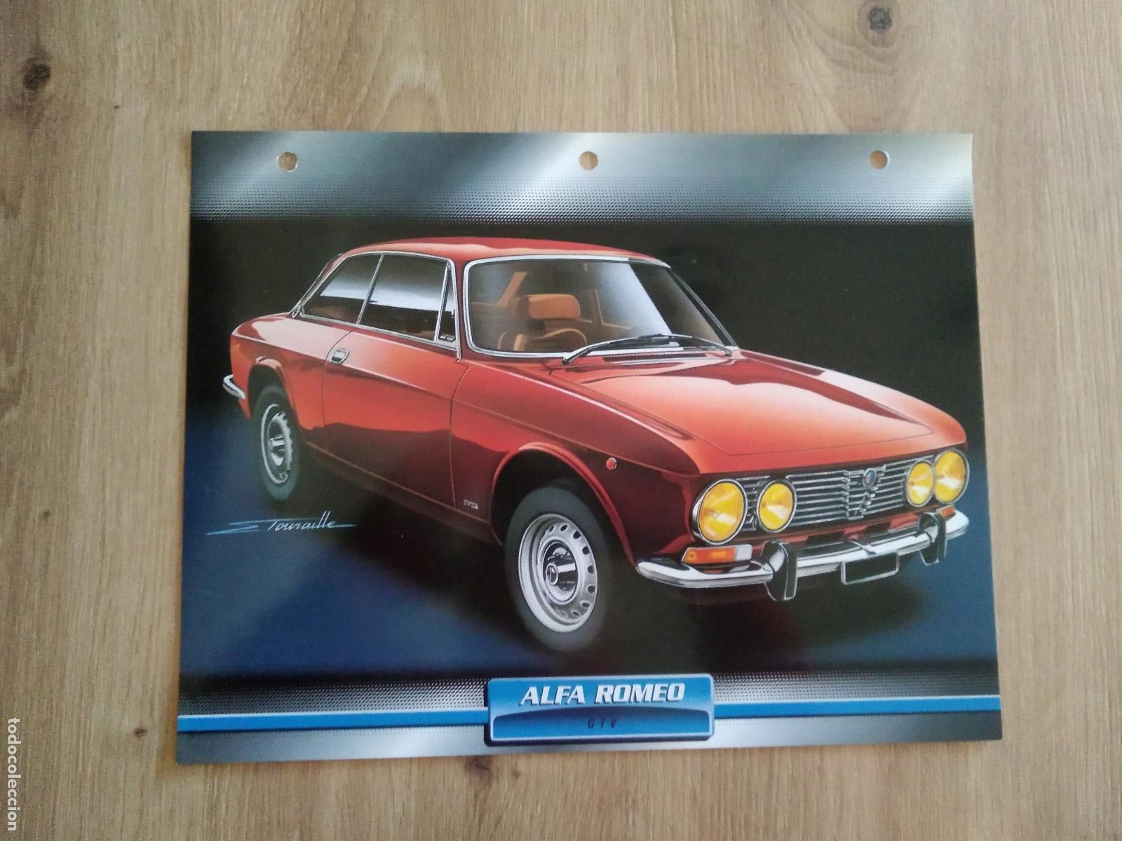 Colecionismo desportivo: LAMINA AUTOMOVILES DE ENSUE&Ntilde;O COLLECTION DE PLANETA DE AGOSTINI ALFA ROMEO GTV