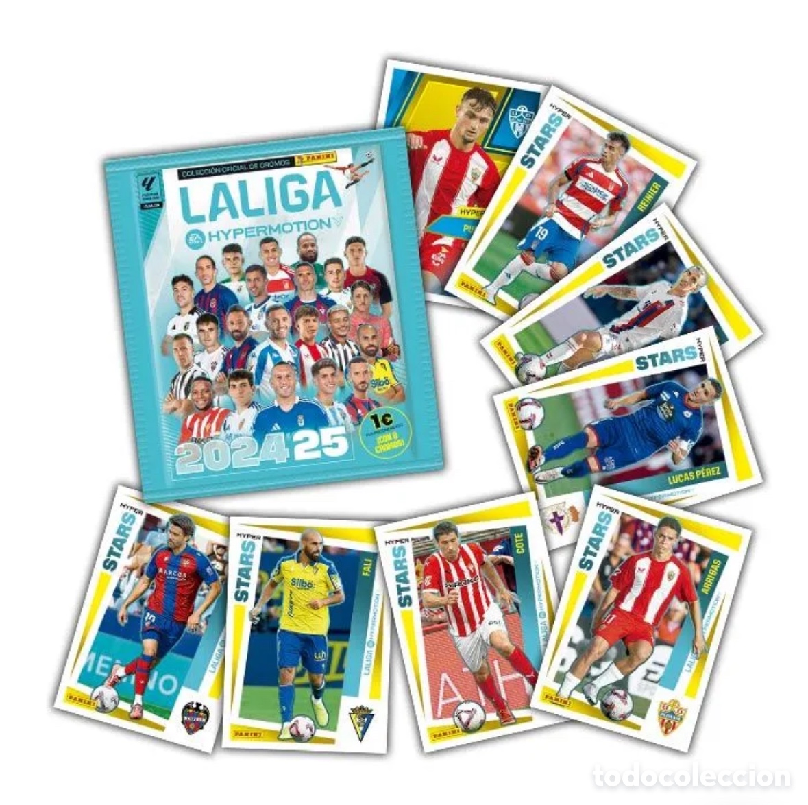 Collezionismo sportivo: Lote 200 cromos Sin Repetir y Sin Pegar Liga HYPERMOTION 24 25 Panini