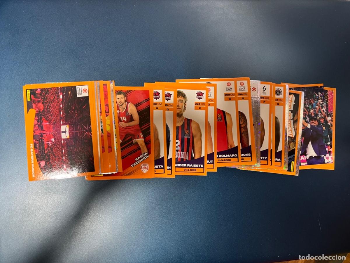 Collezionismo sportivo: 37 cromos euroleague baloncesto basket 24-25 (ninguno repetido)
