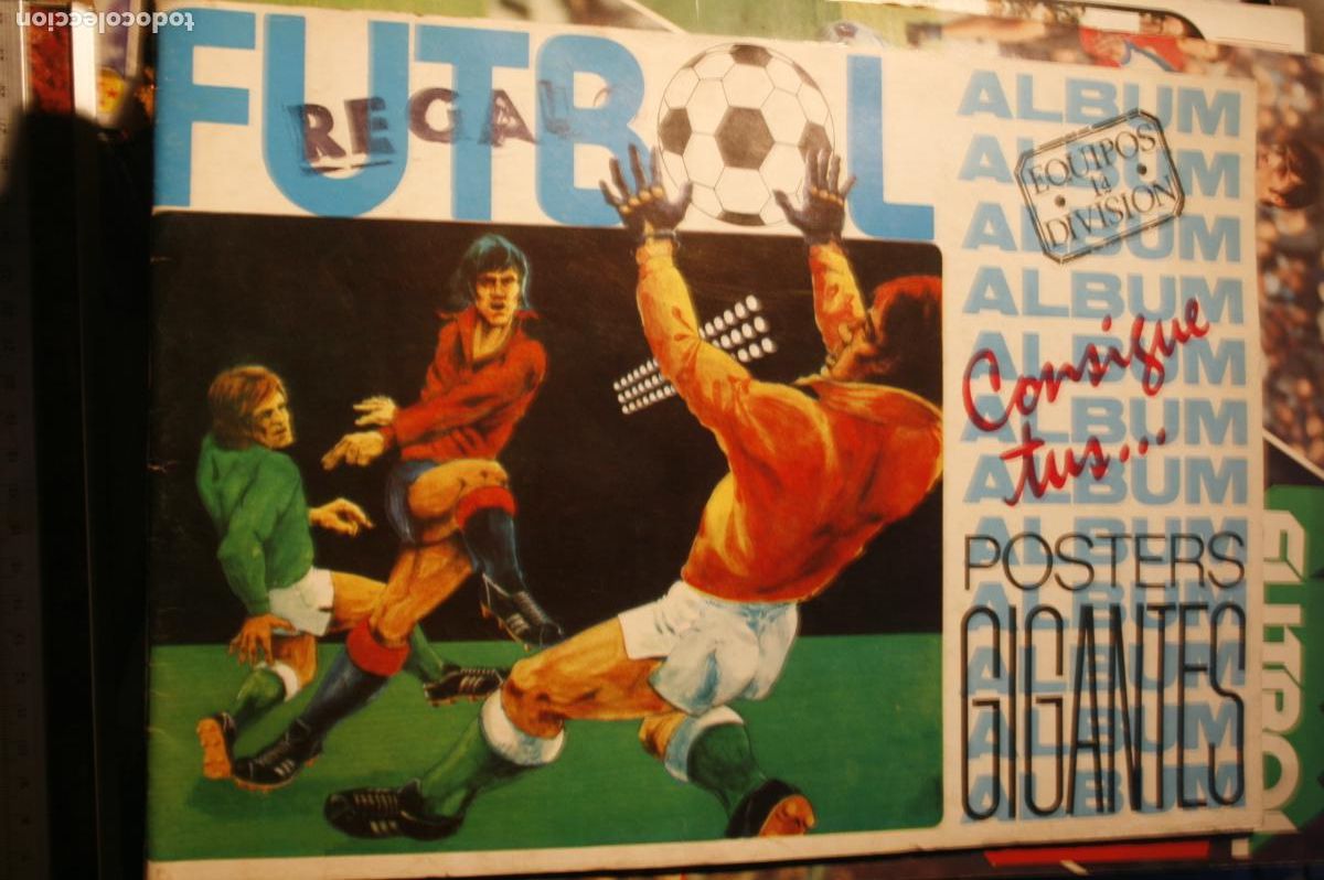 Colecionismo desportivo: ALBUM FUTBOL POSTERS GIGANTES FORMA EDICIONES CON 24 CROMOS MUY RARO A&Ntilde;OS 70