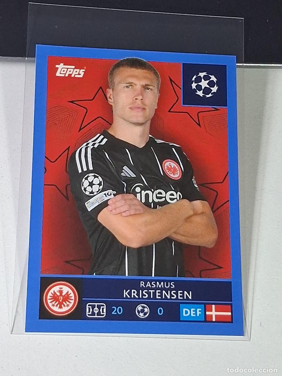 Colecionismo desportivo: 173 BLUE RASMUS KRISTENSEN EINTRACHT FRANKFURT UEFA CHAMPIONS LEAGUE STICKER TOPPS 2025-26 2026 UCL