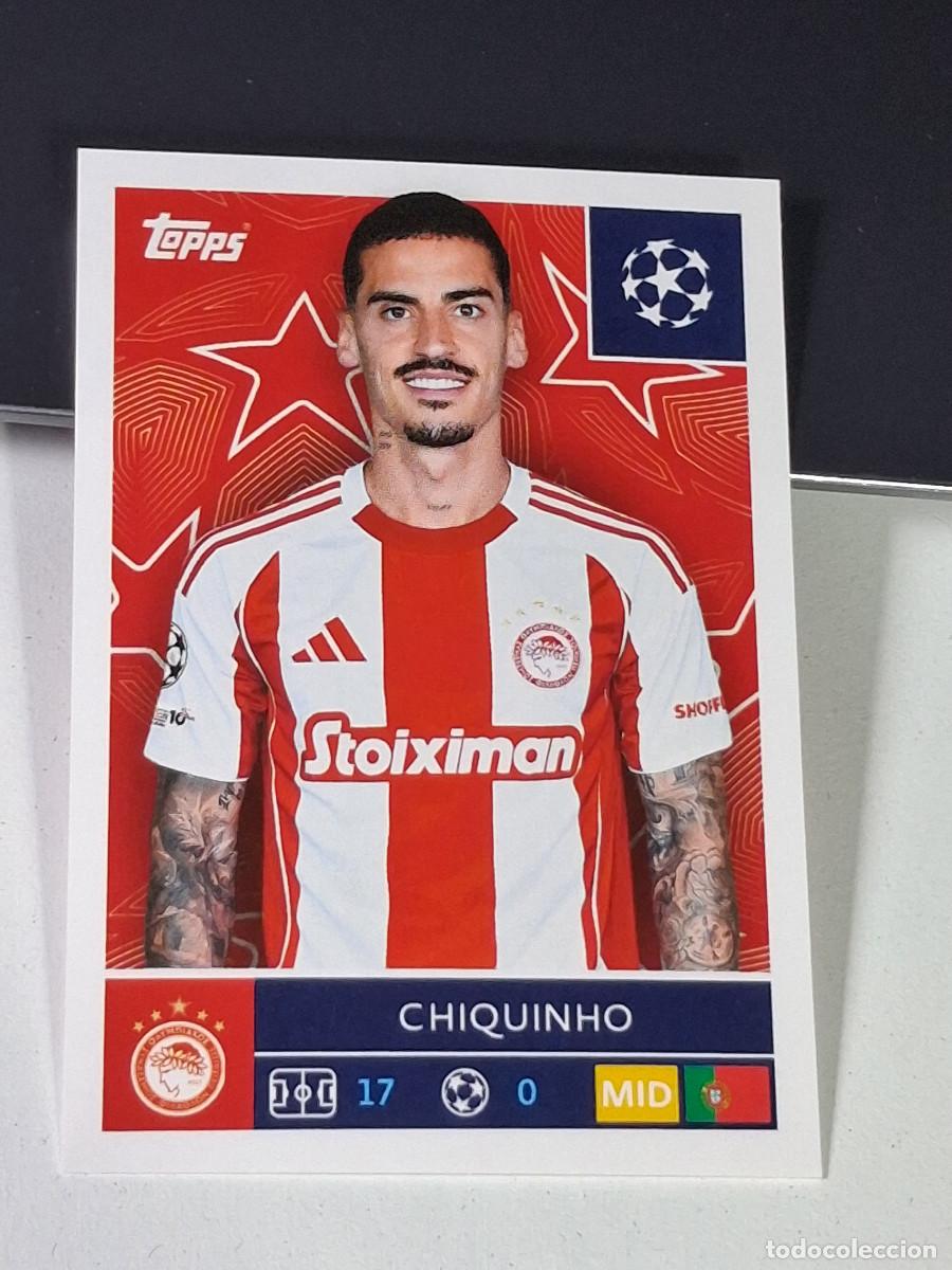 Colecionismo desportivo: 336 CHIQUINHO OLIMPIAKOS OLIMPIACOS UEFA CHAMPIONS LEAGUE STICKER TOPPS 2025-26 2026 UCL