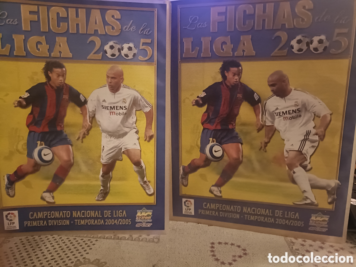 Coleccionismo deportivo: Las Fichas de la Liga 2005 04 05 Los dos Archivadores diferente versi&oacute;n Vacios Mundicromo