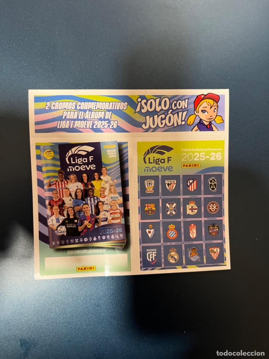 Collezionismo sportivo: 2 cromos conmemorativos liga femenina 2025-2026 (solo con jugon)