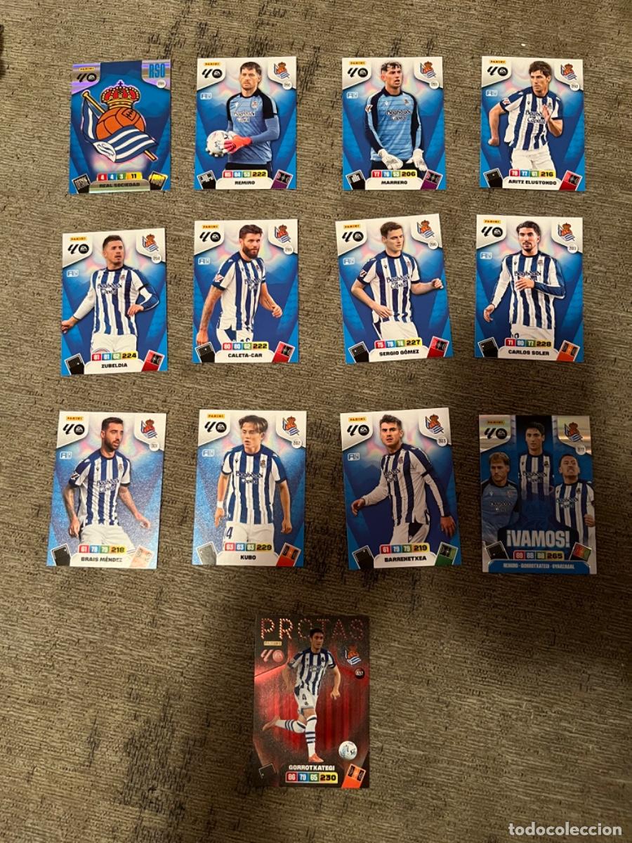 Colecionismo desportivo: 13 fichas real sociedad adrenalyn 2025-2026