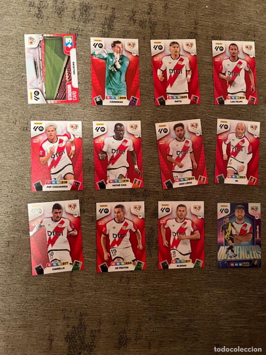 Colecionismo desportivo: 12 fichas rayo vallecano adrenalyn 2025-2026