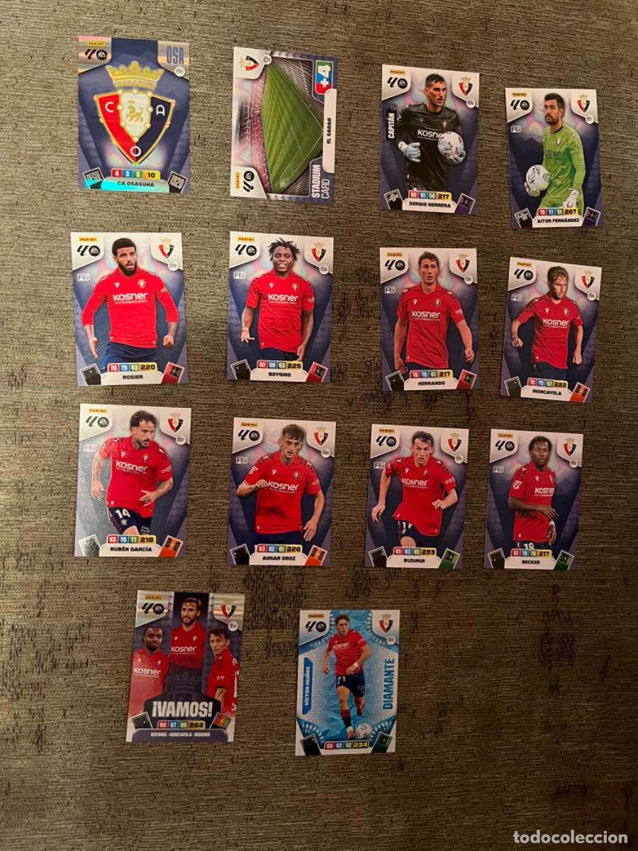 Colecionismo desportivo: 14 fichas real Osasuna adrenalyn 2025-2026