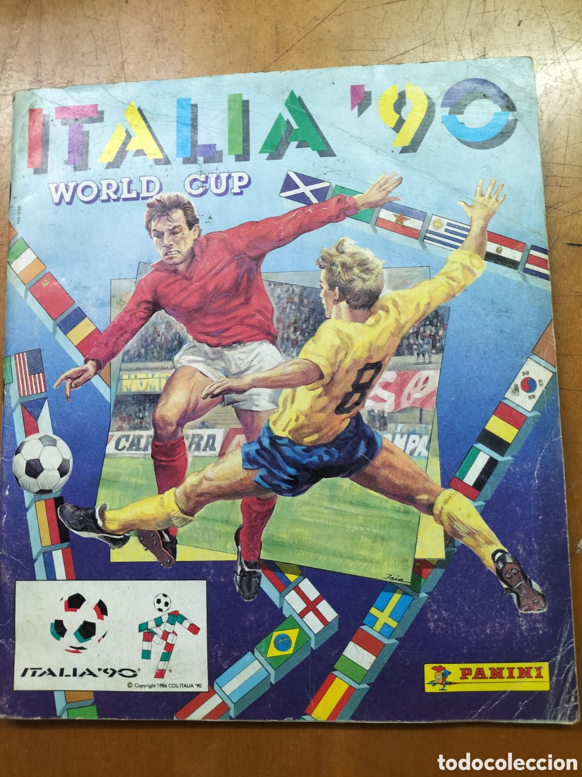 Colecionismo desportivo: Italia 90. World Cup. &Aacute;lbum Incompleto. Incluye Maradona.