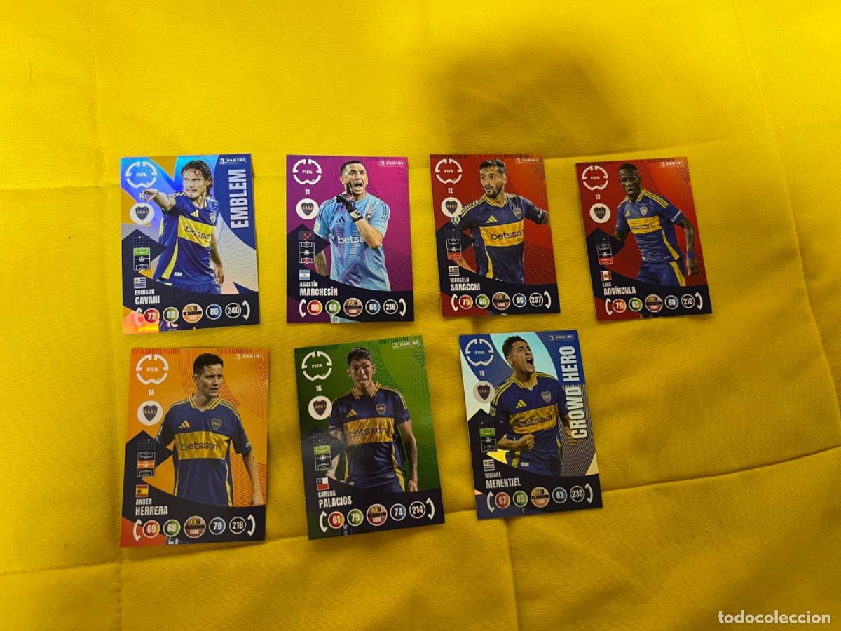 Sports collectibles: 6 fichas boca juniors adrenalyn world cup club 2025