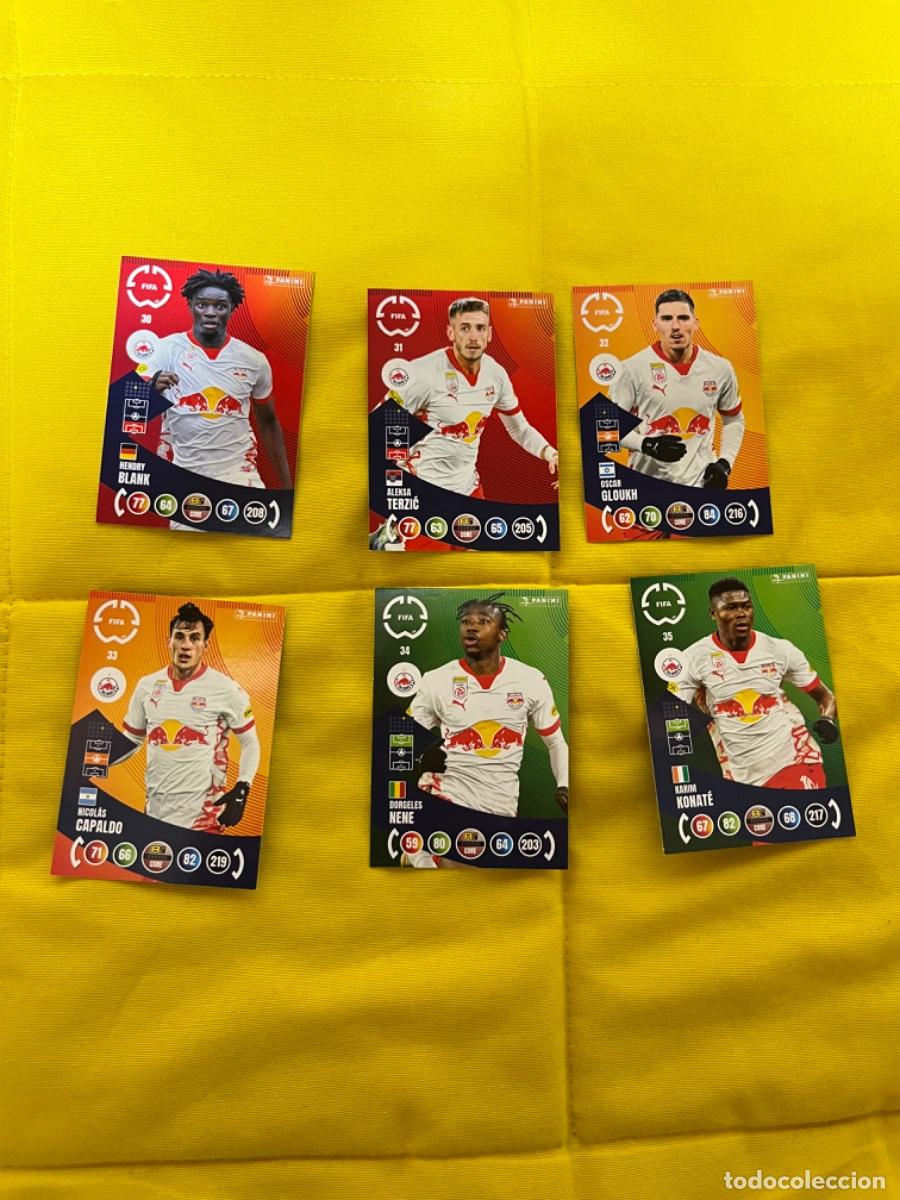 Sports collectibles: 6 fichas salzburg adrenalyn world cup club 2025