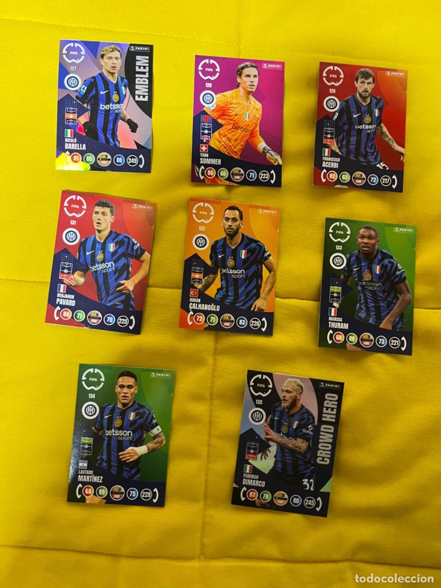 Sports collectibles: 8 fichas inter milan adrenalyn world cup club 2025