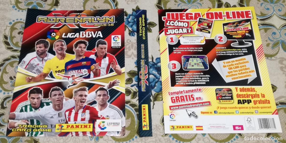 Collezionismo sportivo: Taps y lomo del album archivador de futbol Adrenalyn - Sueltas