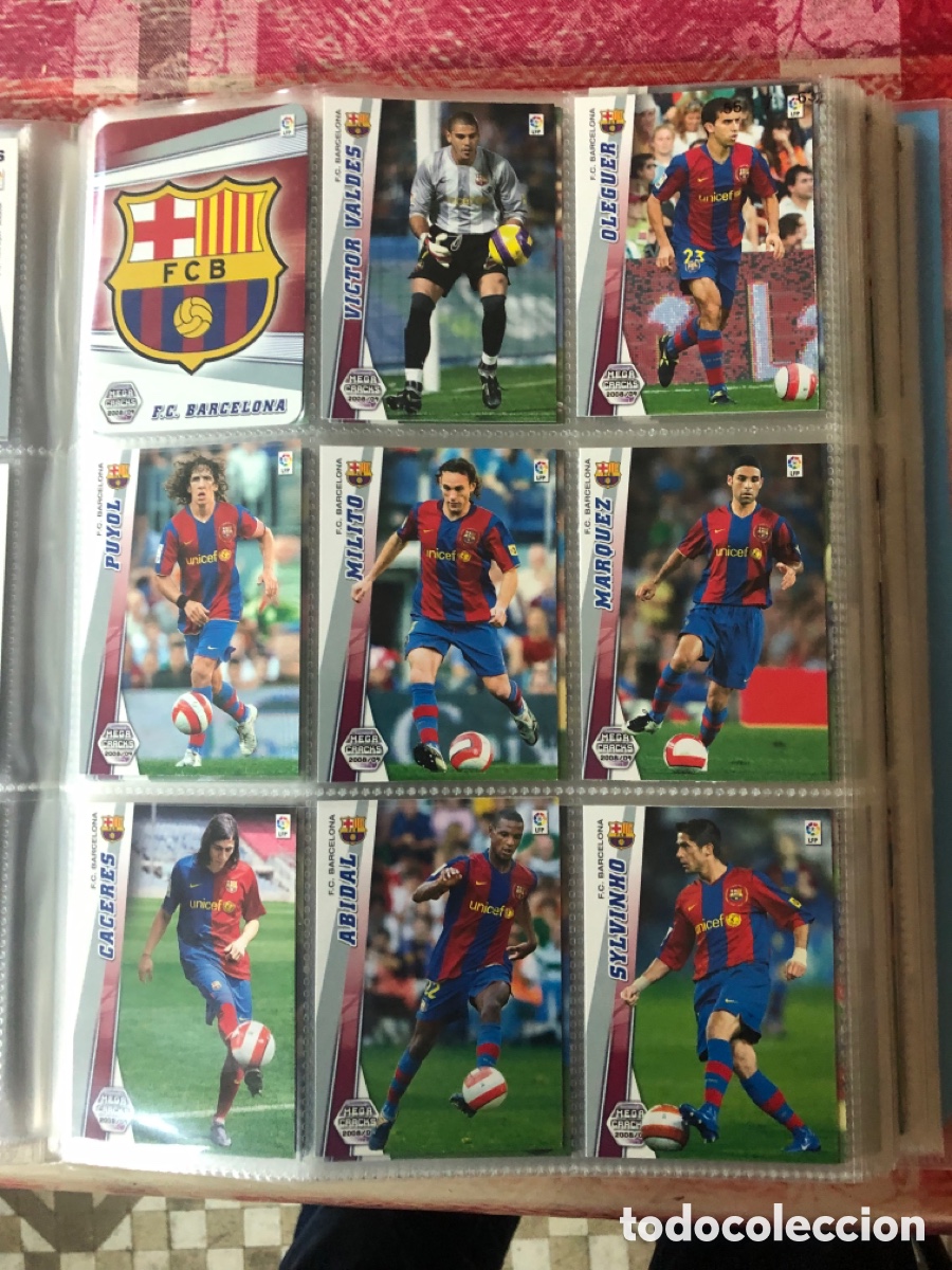 Coleccionismo deportivo: &Aacute;lbum megacracks 2008 2009 con 454 cromos